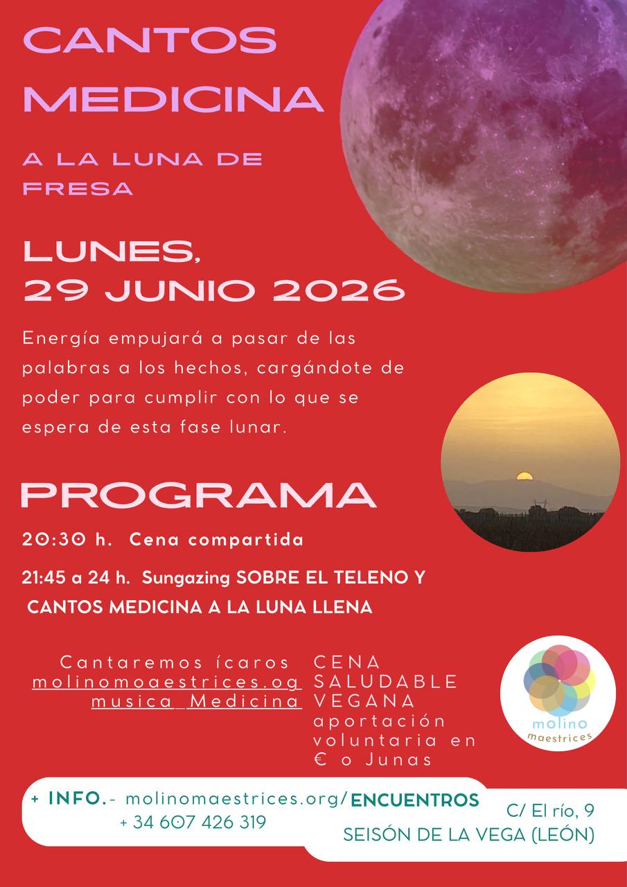 Cantos Medicina a la Luna Llena de FRESA (mensual)
